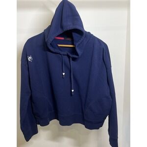 Greyson Golf Archer Hoodie Pullover Womens Medium Navy Blue Sweatshirt